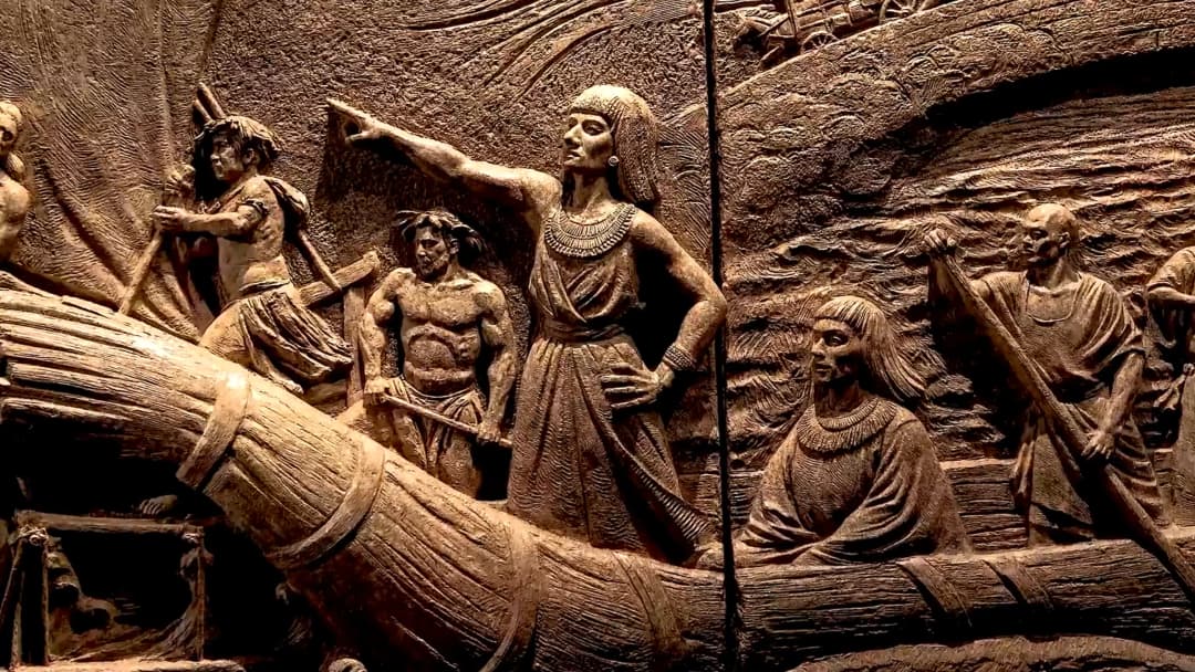 Image showing part of the mural exhibition
